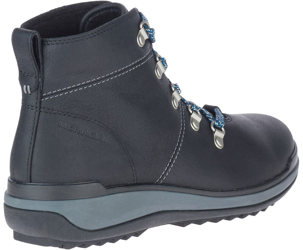 Merrell Boots Black - Snowcreek Lace Waterproof - Womens 42NKFJZDB